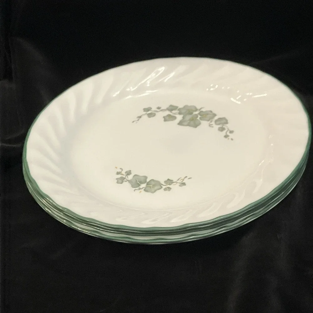 Set Of 3 Corelle CALLAWAY IVY Swirl Pattern 7 1/4